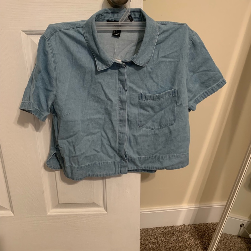 Denim top